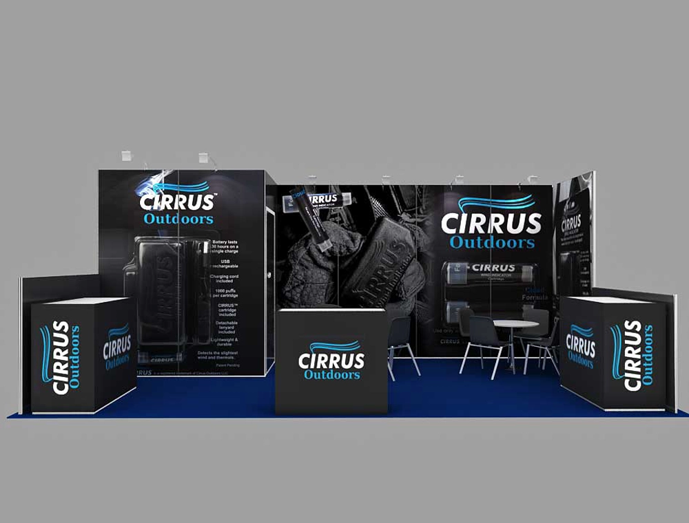 custom exhibit design 10x20