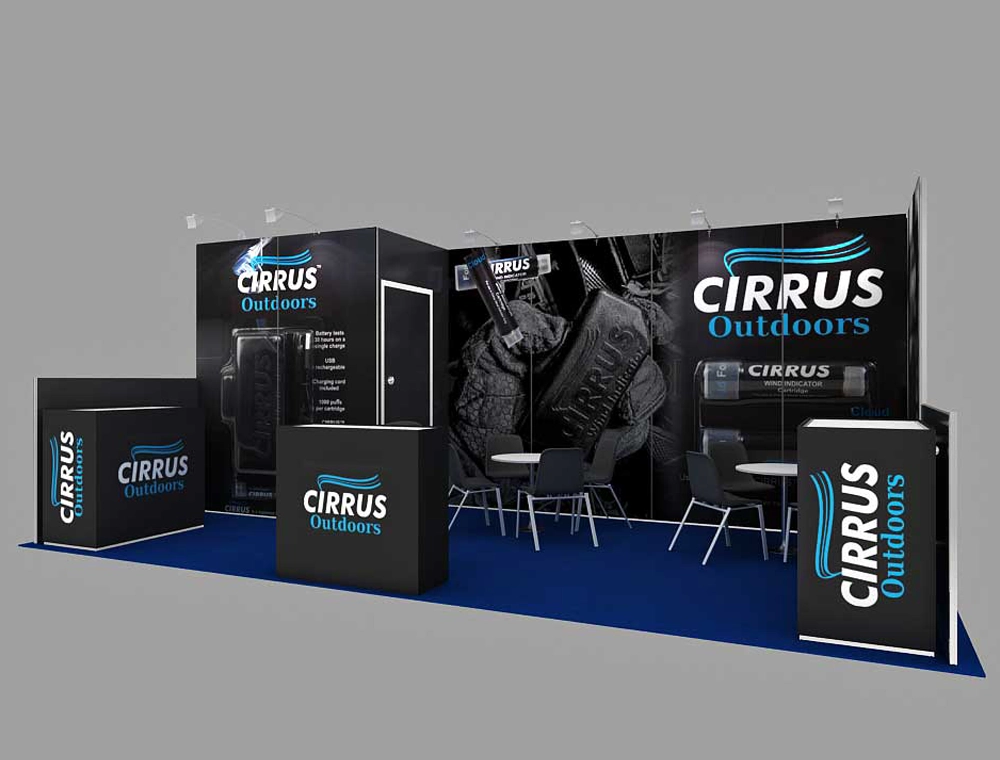 custom exhibit design 10x20