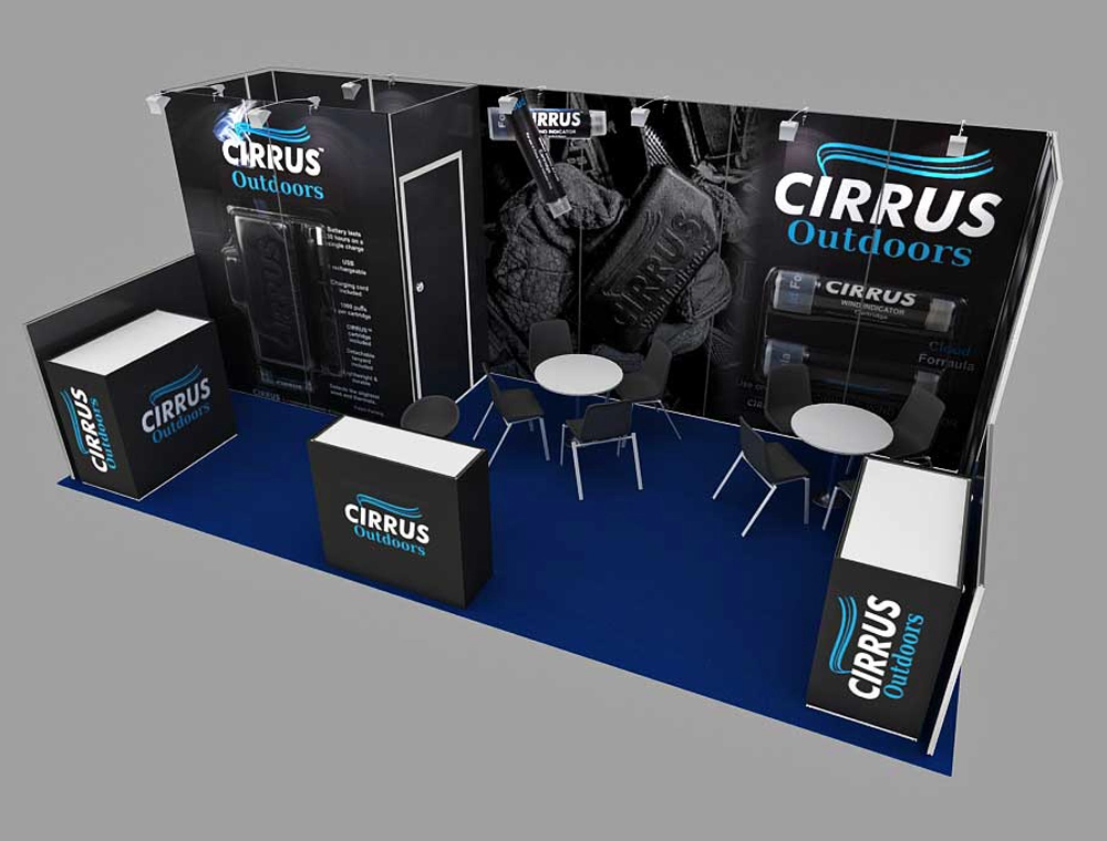 custom exhibit design 10x20