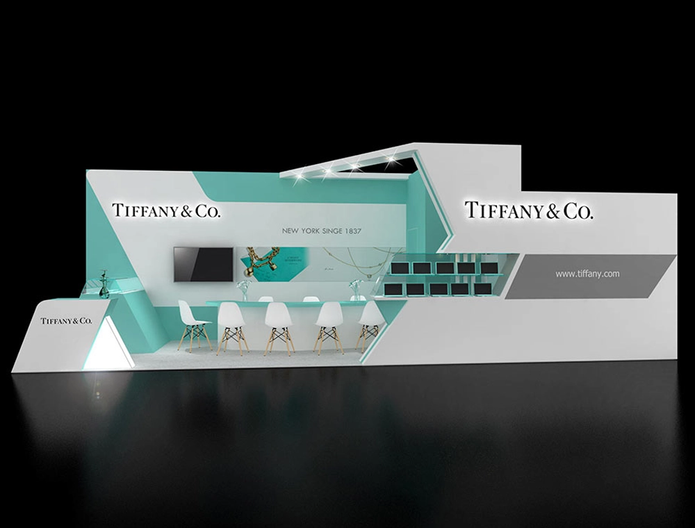 Trade show booth 10x30 with demo area