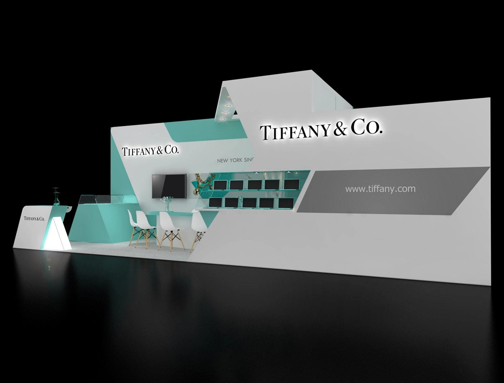 Trade show booth 10x30 with demo area