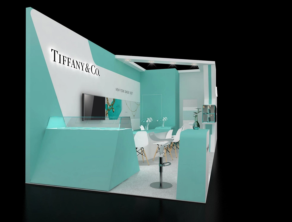 Trade show booth 10x30 with demo area