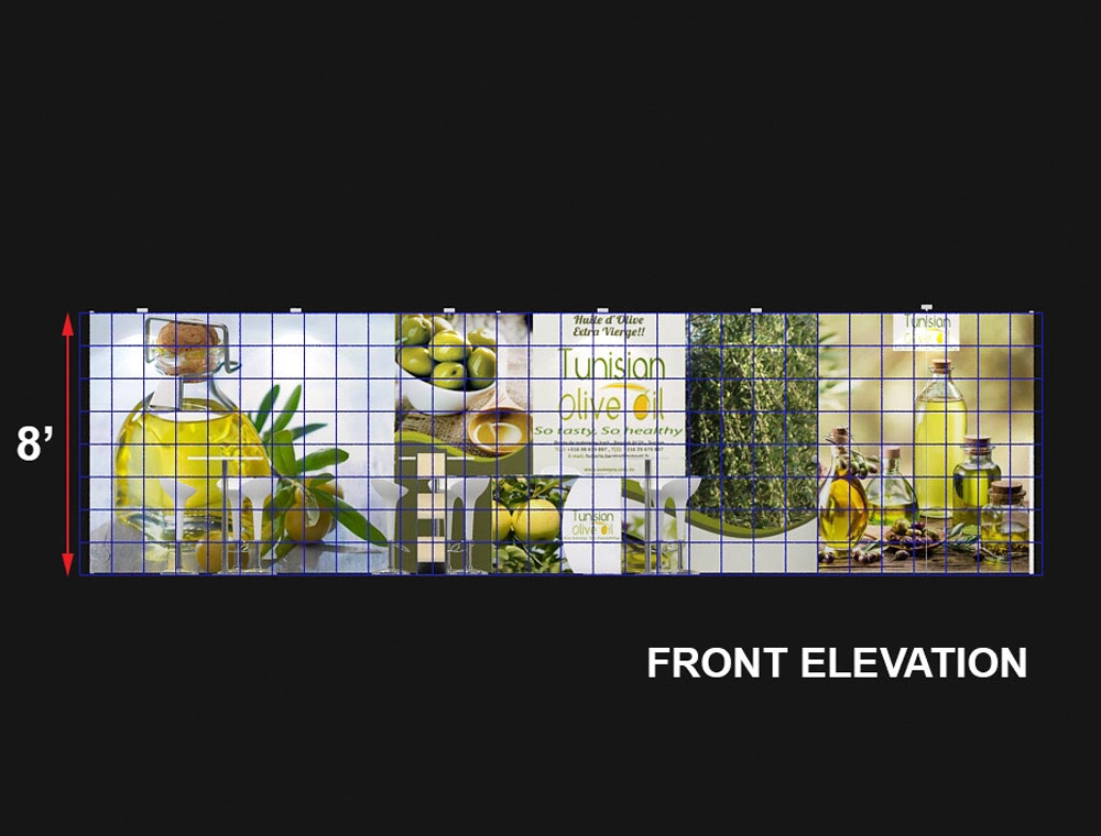 10x30 booth design with open seating