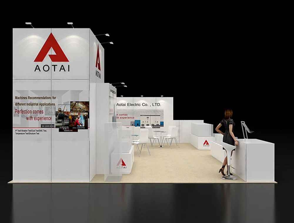 Exhibit 20x30 with open meeting and demo area