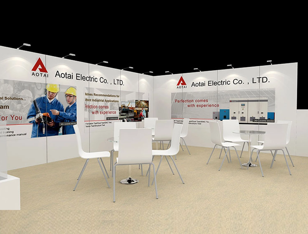 Exhibit 20x30 with open meeting and demo area