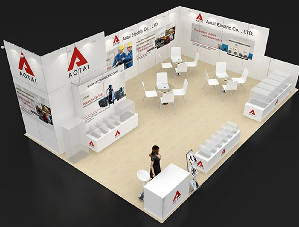 Exhibit 20x30 with open meeting and demo area