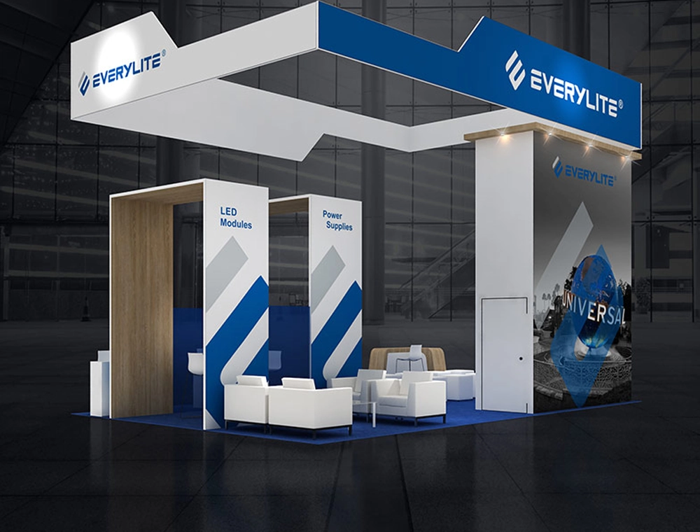 Exhibit 20x30 with central seating area