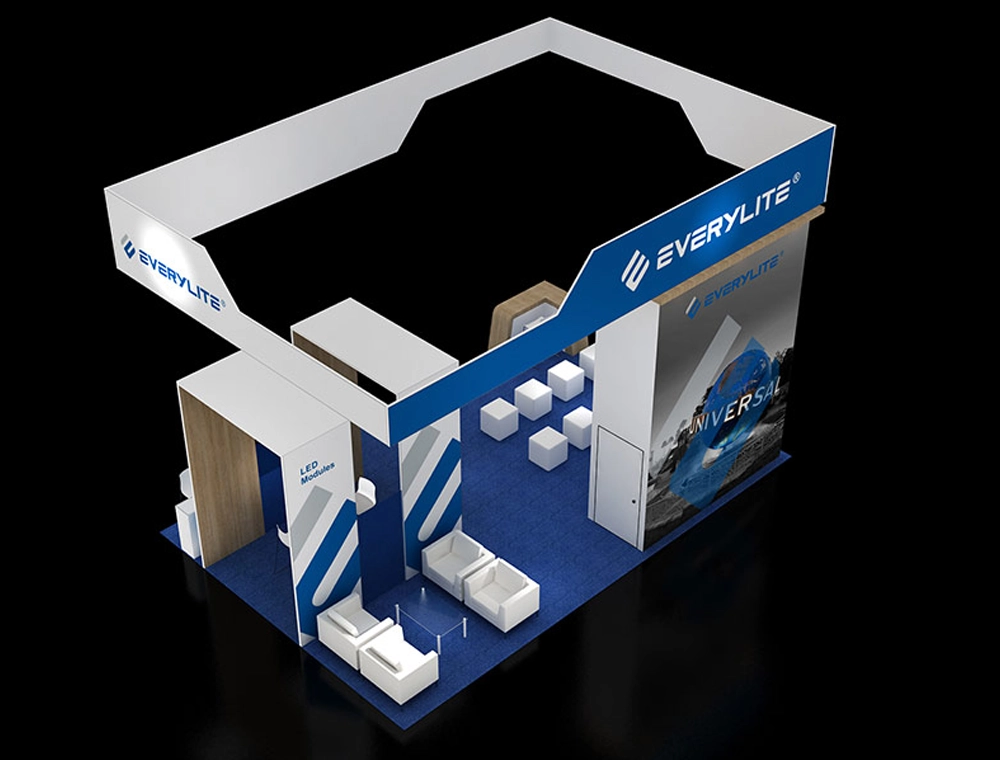 Exhibit 20x30 with central seating area