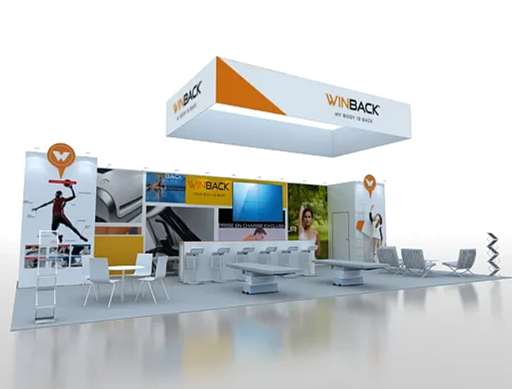 Interactive 20x40 trade show booth layout