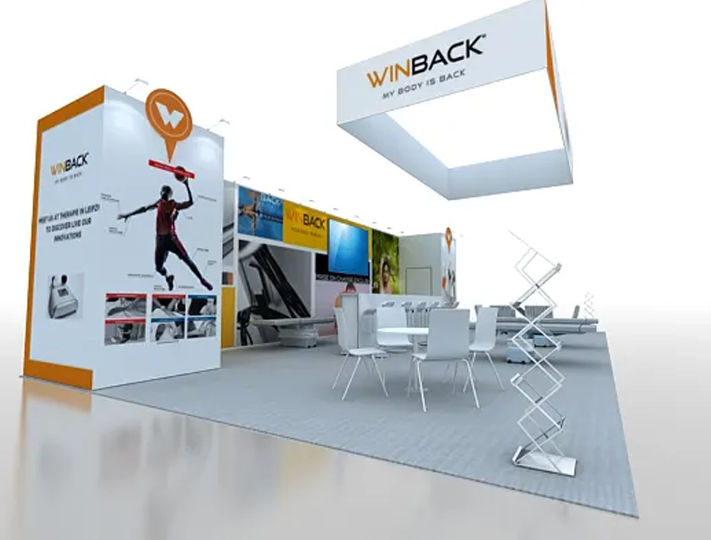 Interactive 20x40 trade show booth layout