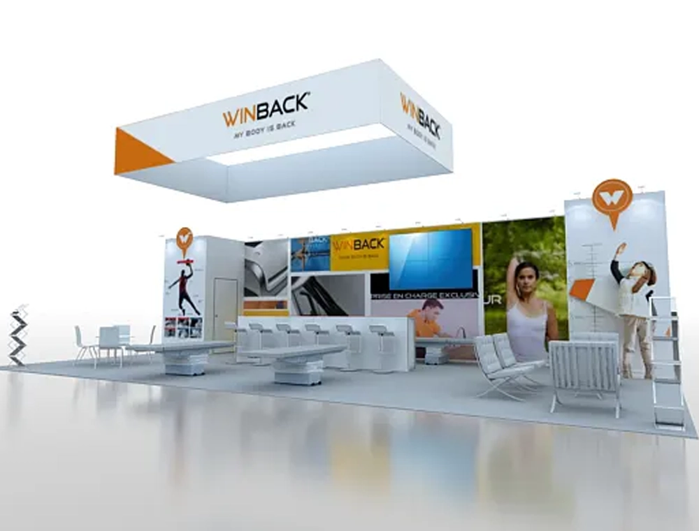 Interactive 20x40 trade show booth layout