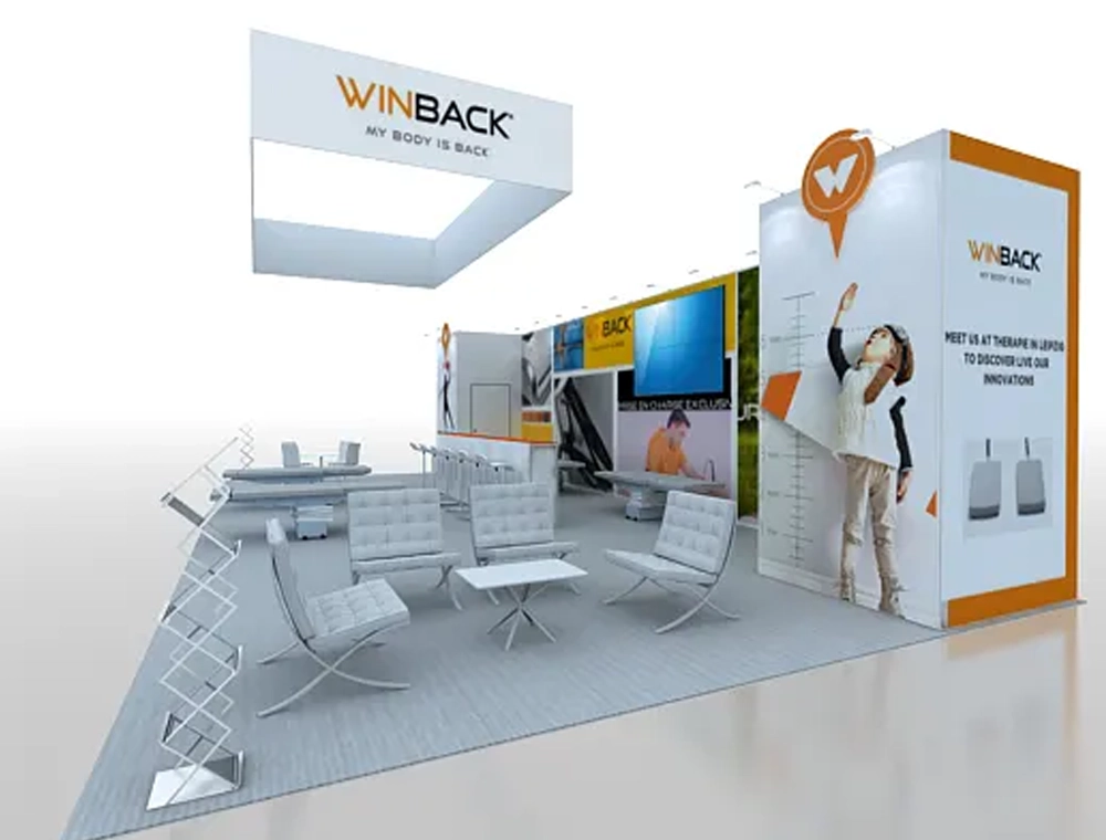 Interactive 20x40 trade show booth layout