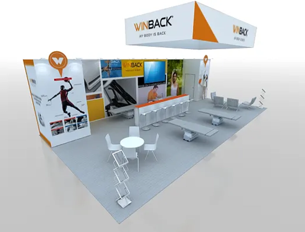 Interactive 20x40 trade show booth layout