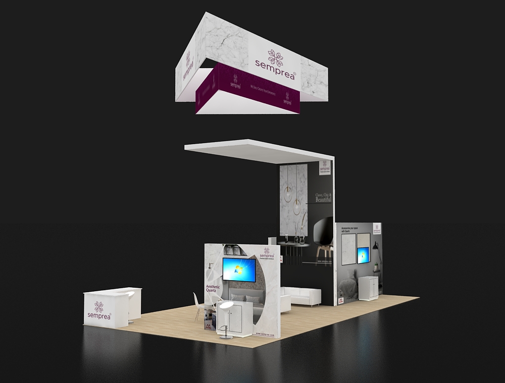 Interactive 20x40 trade show booth design