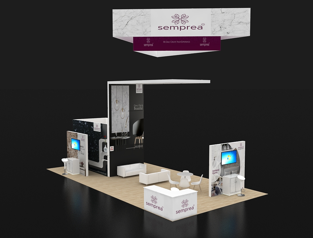 Interactive 20x40 trade show booth design