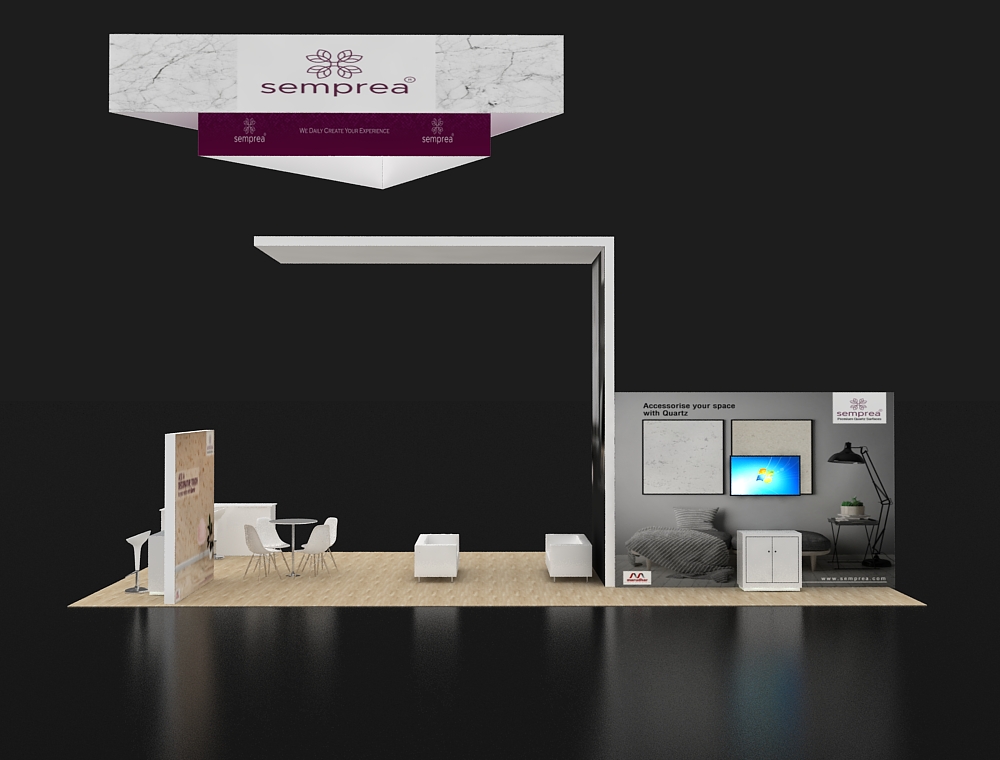 Interactive 20x40 trade show booth design