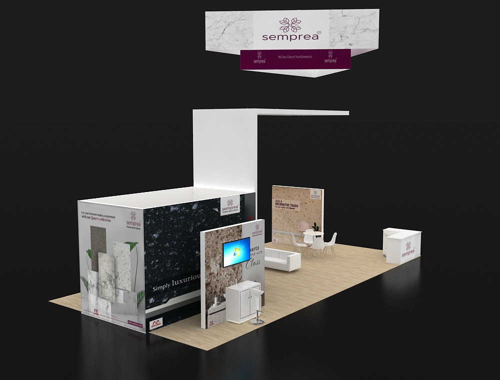 Interactive 20x40 trade show booth design