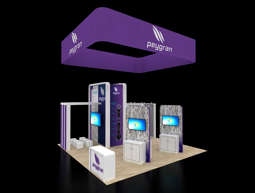 20x20 custom exhibit design