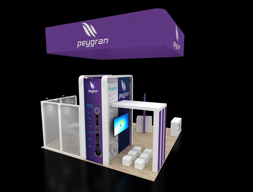 20x20 custom exhibit design