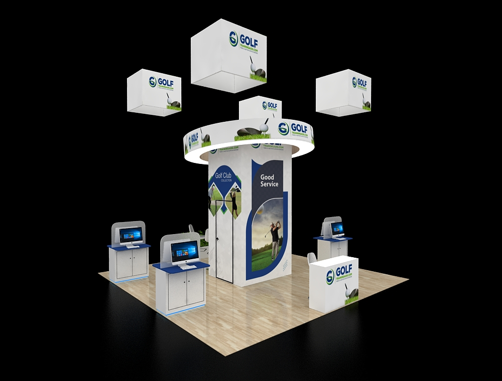 20x20 custom exhibit design