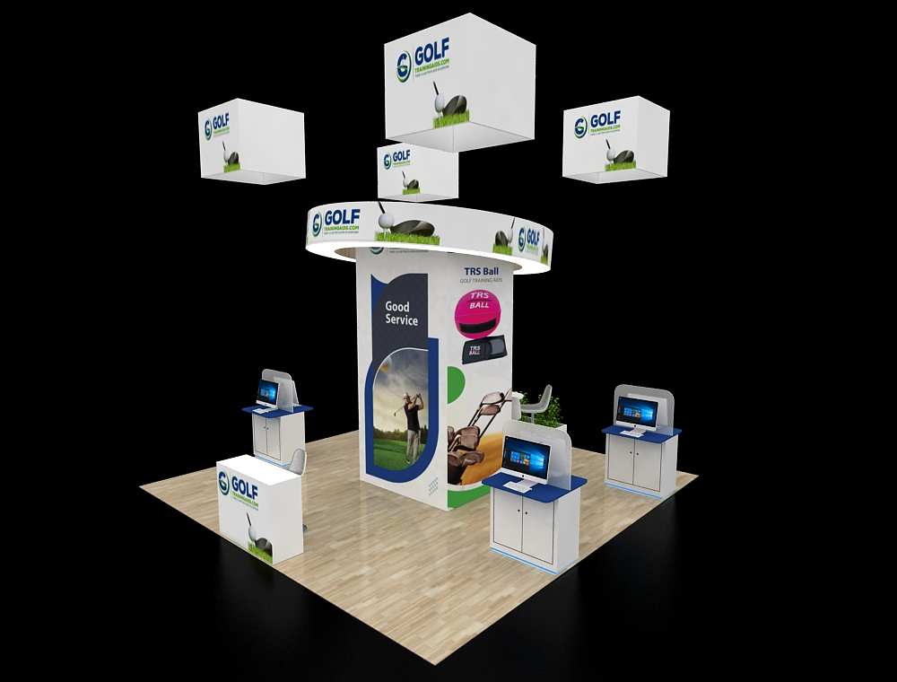 20x20 custom exhibit design