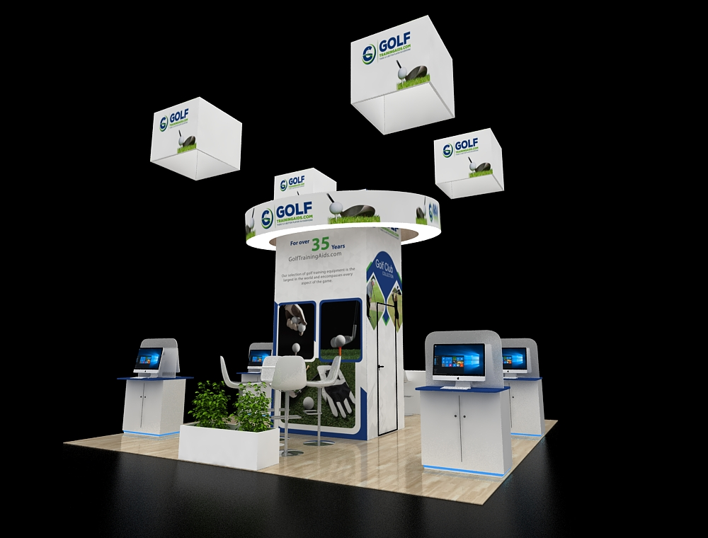 20x20 custom exhibit design