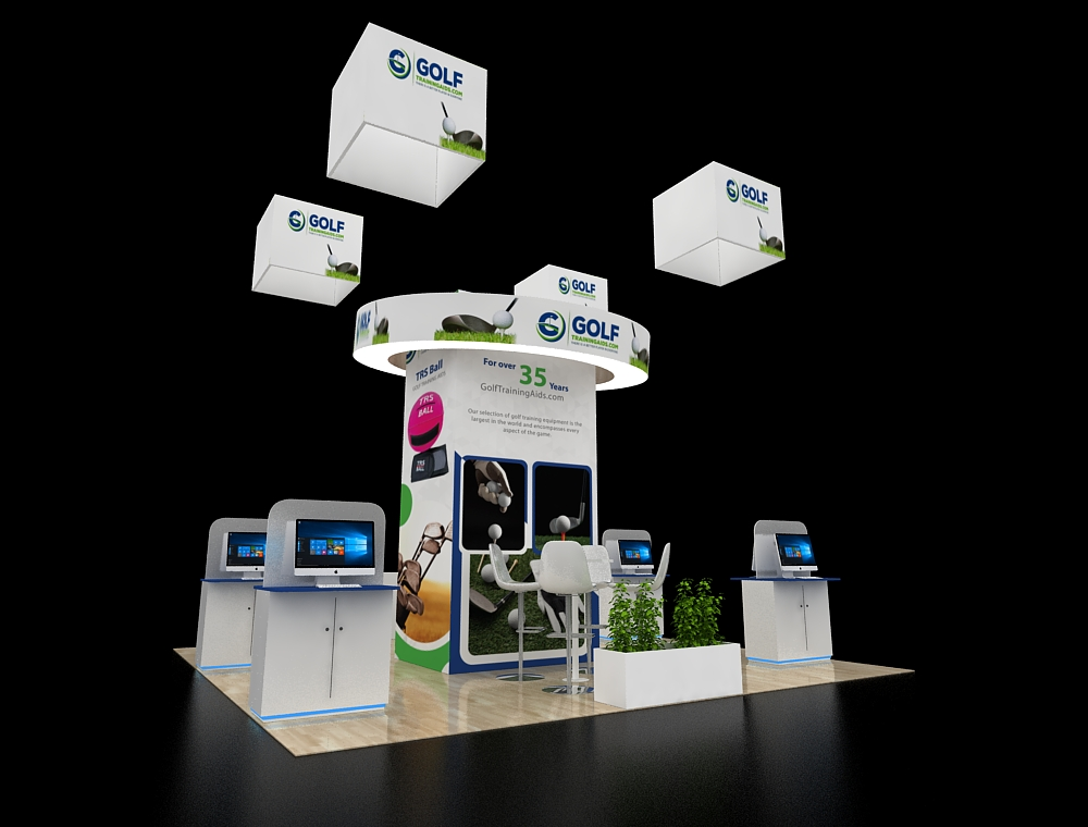 20x20 custom exhibit design