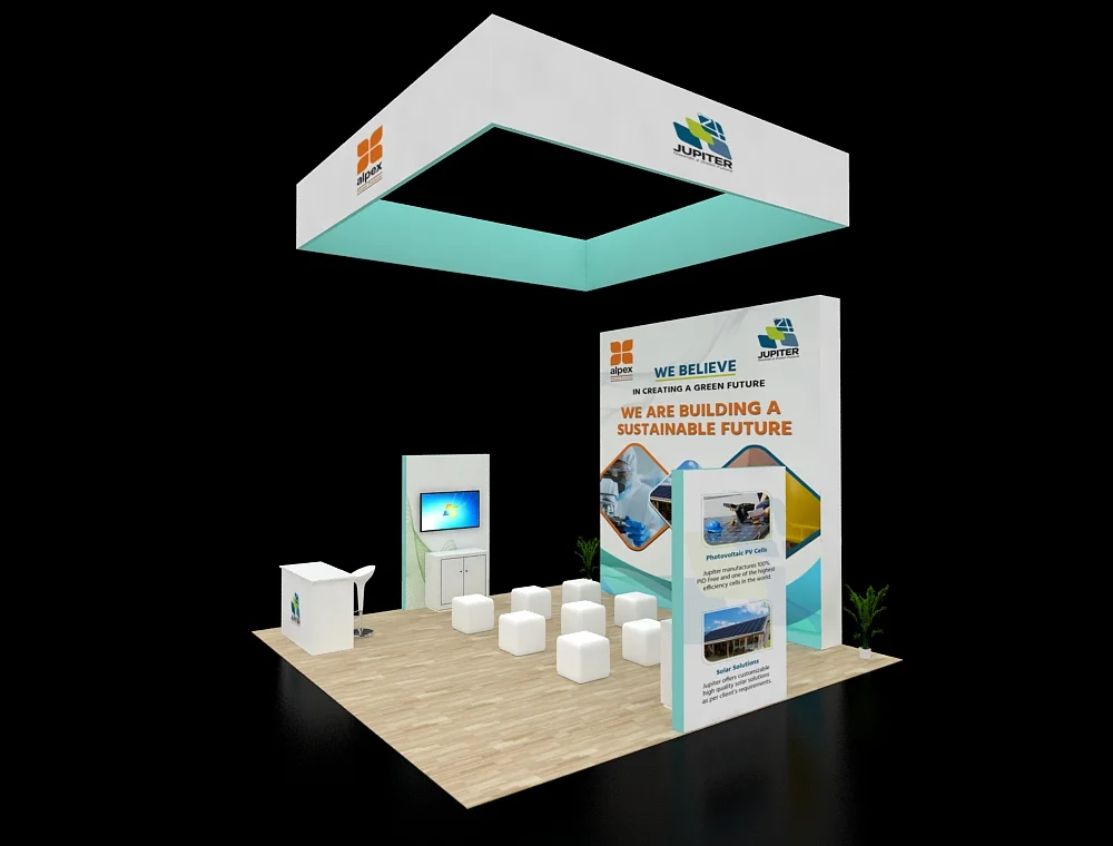 20x20 custom exhibit design