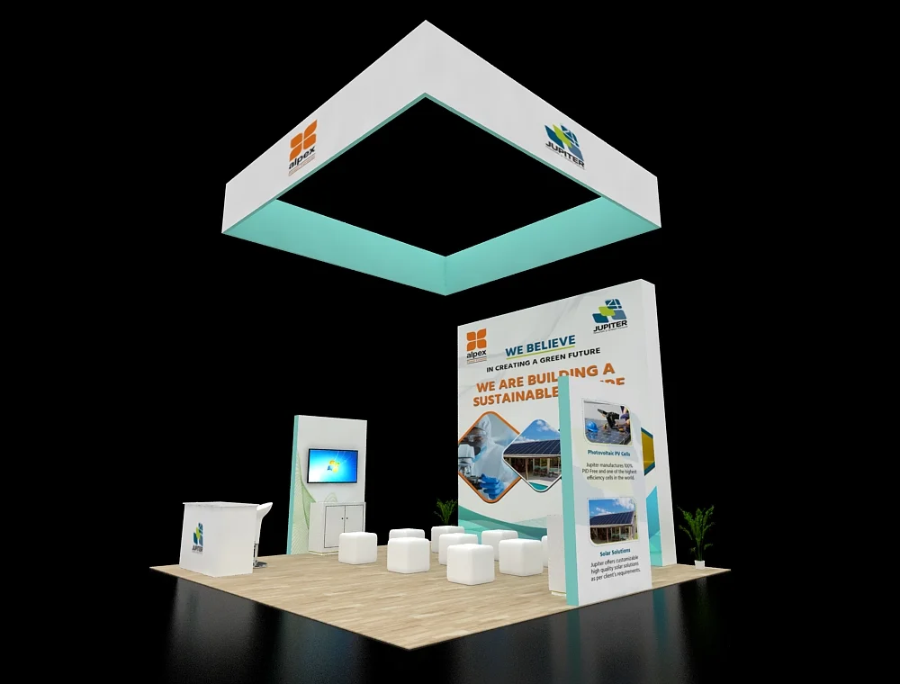 20x20 custom exhibit design