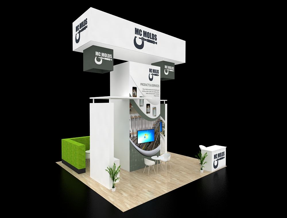 20x20 custom exhibit design