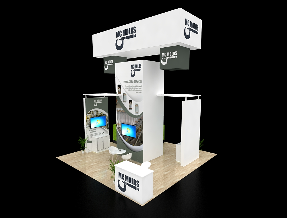 20x20 custom exhibit design