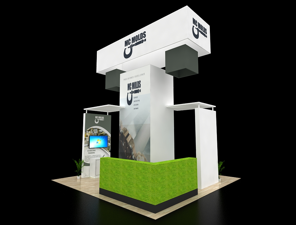 20x20 custom exhibit design