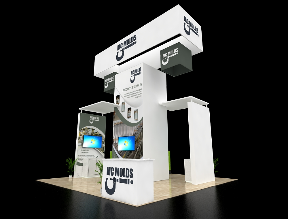 20x20 custom exhibit design