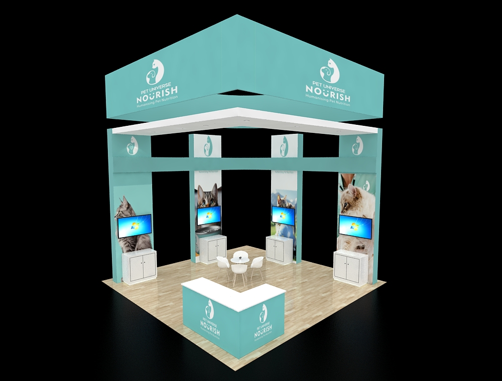 20x20 custom exhibit design