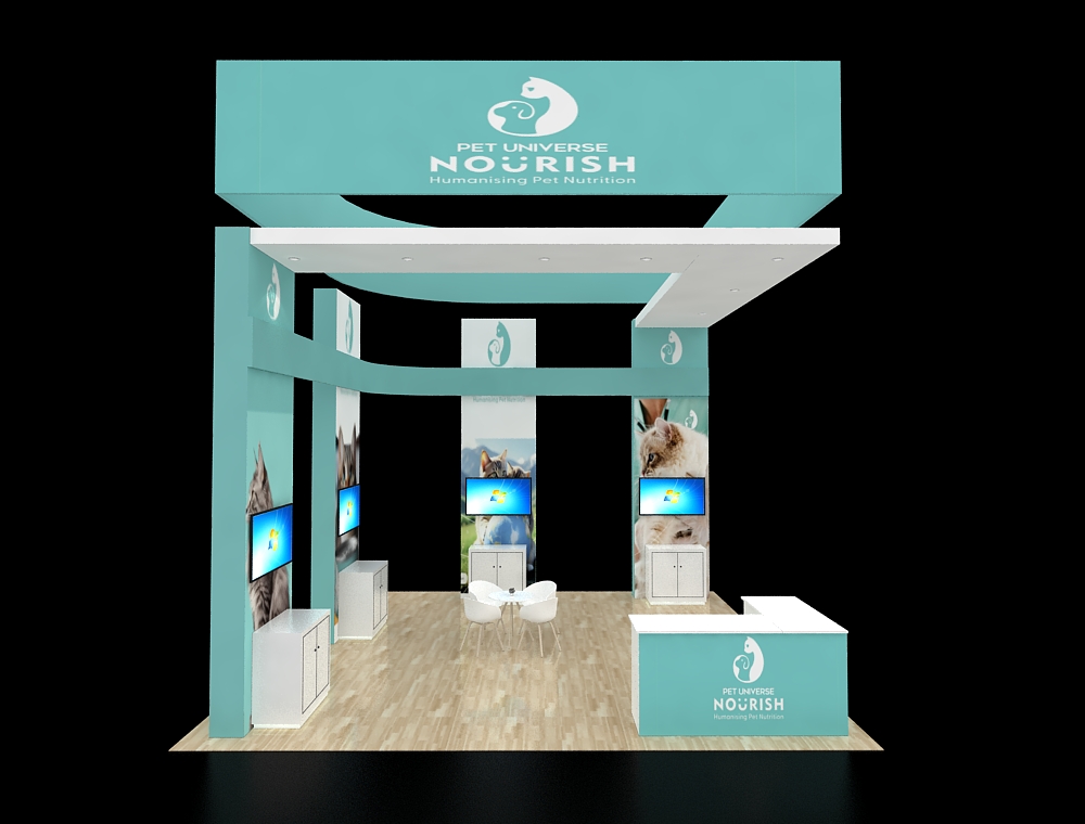 20x20 custom exhibit design
