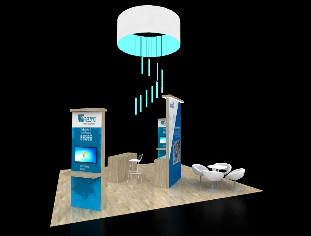 20x20 custom exhibit design
