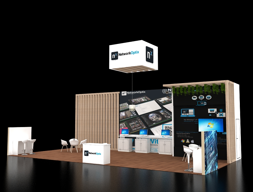 Modern 20x40 exhibit showcasing products