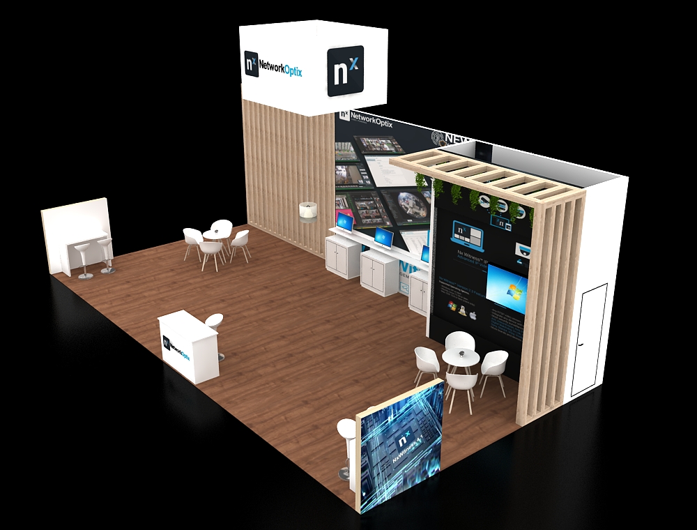 Modern 20x40 exhibit showcasing products