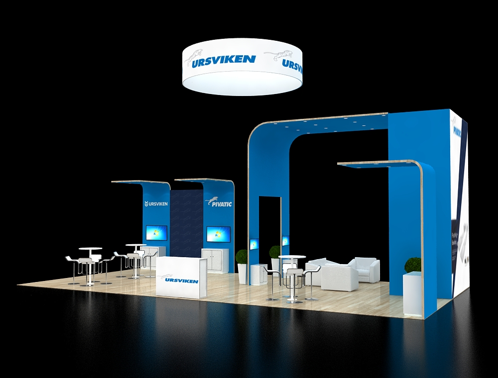 20x40 custom exhibit design