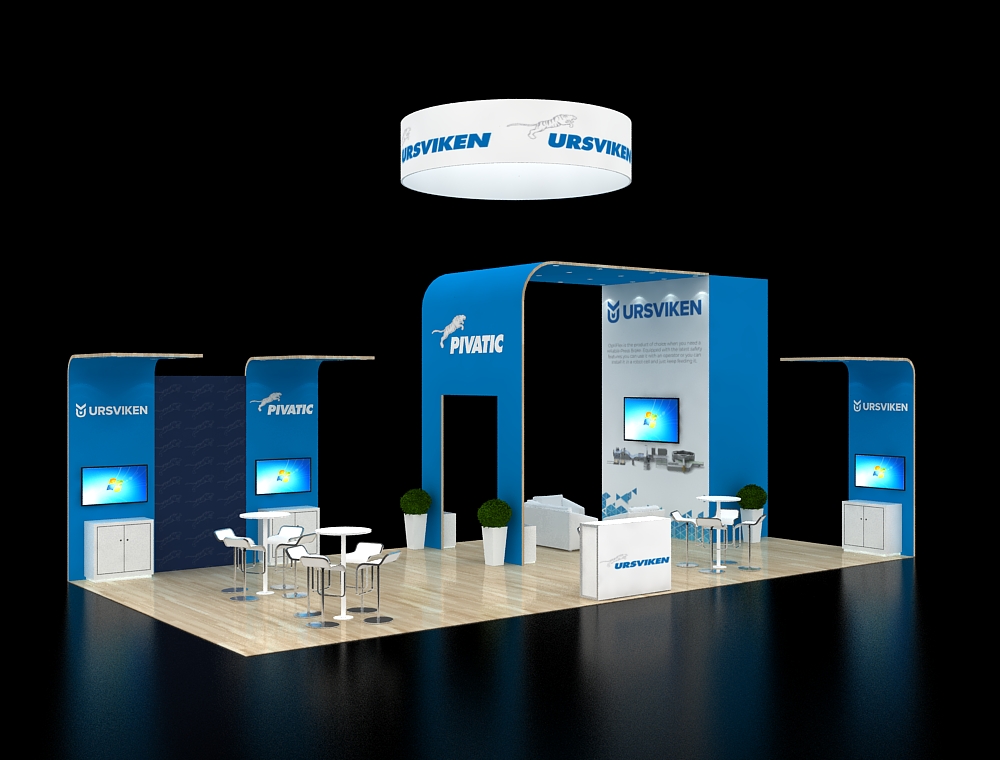 20x40 custom exhibit design