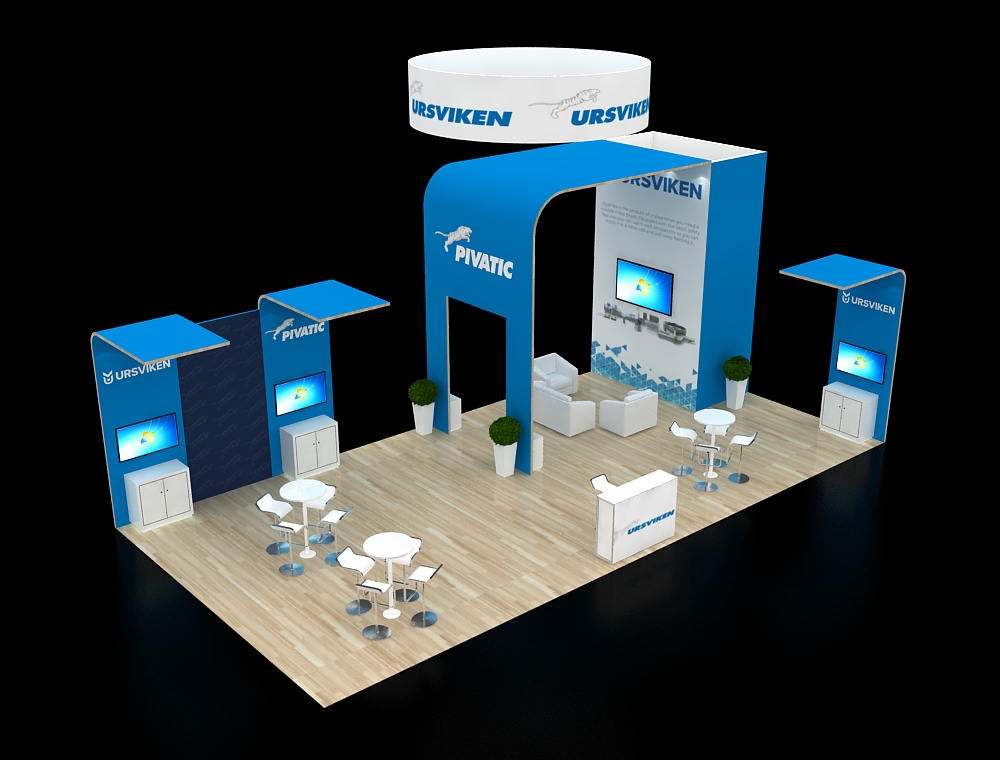 20x40 custom exhibit design