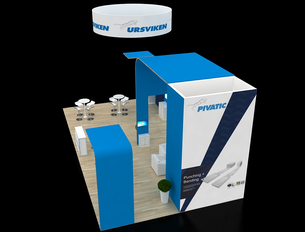 20x40 custom exhibit design