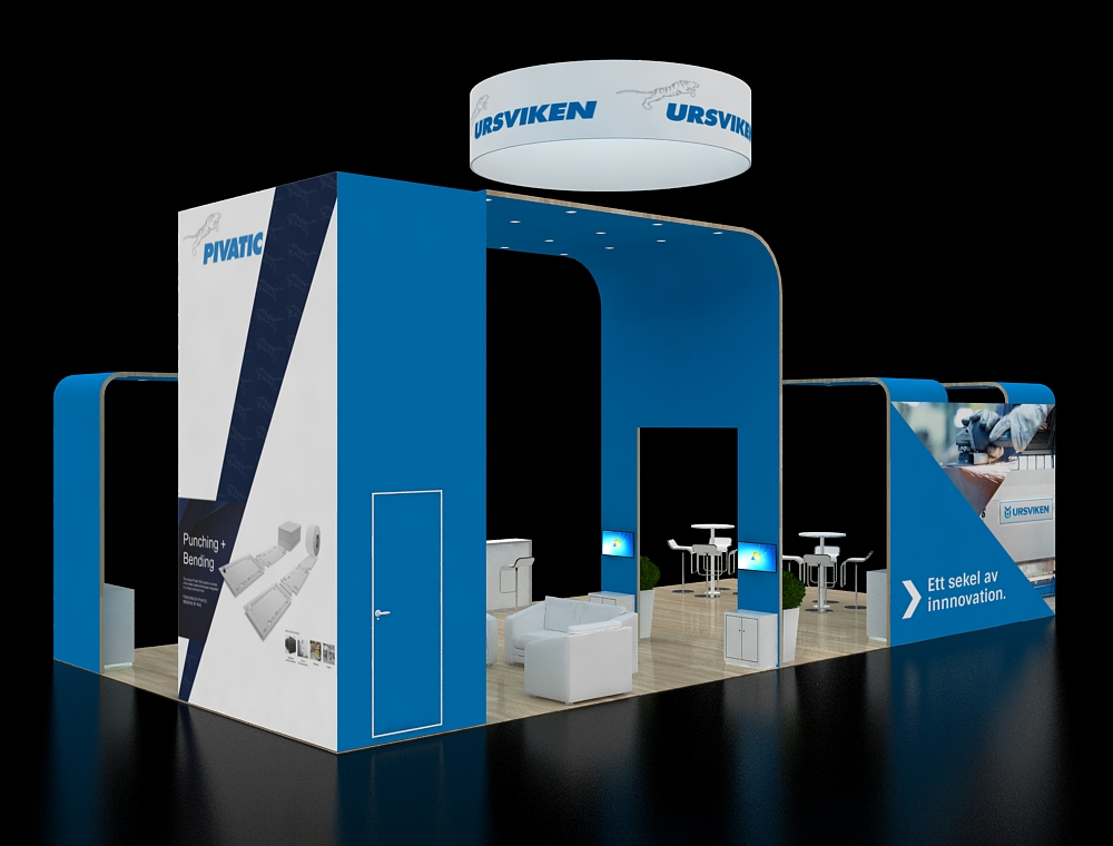 20x40 custom exhibit design