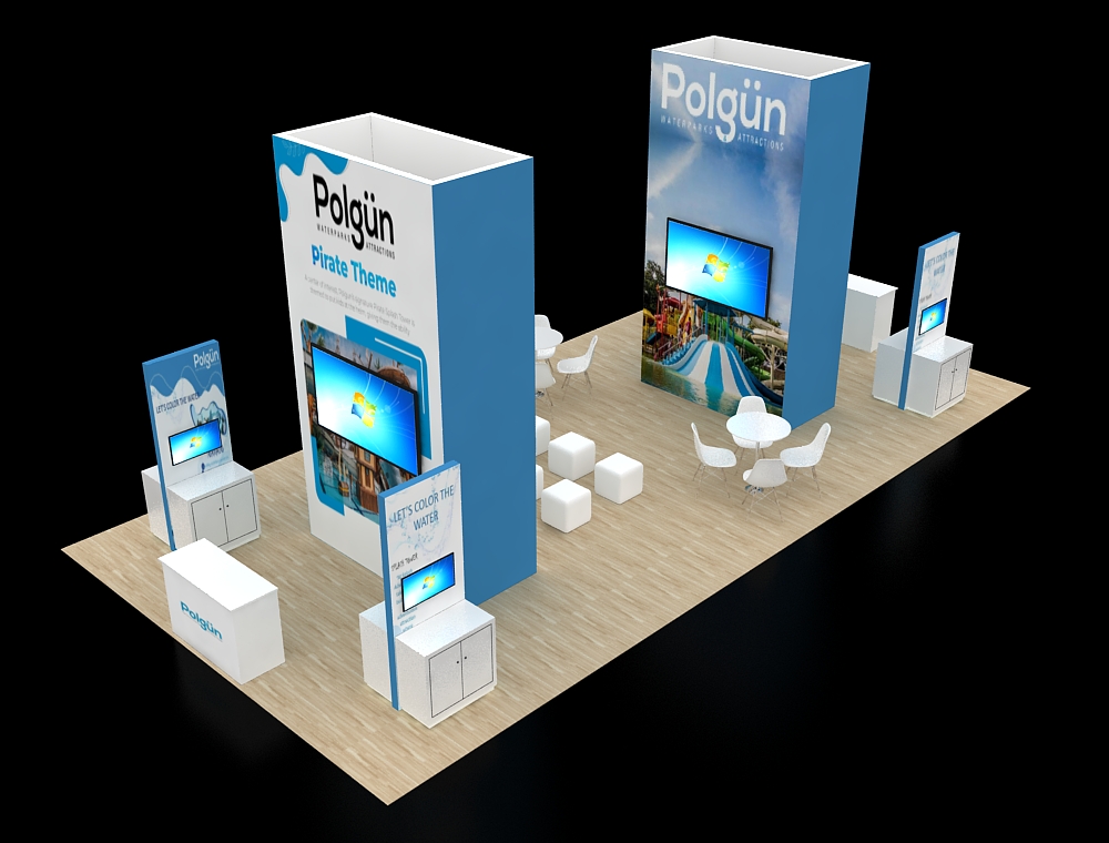 20x40 custom exhibit design