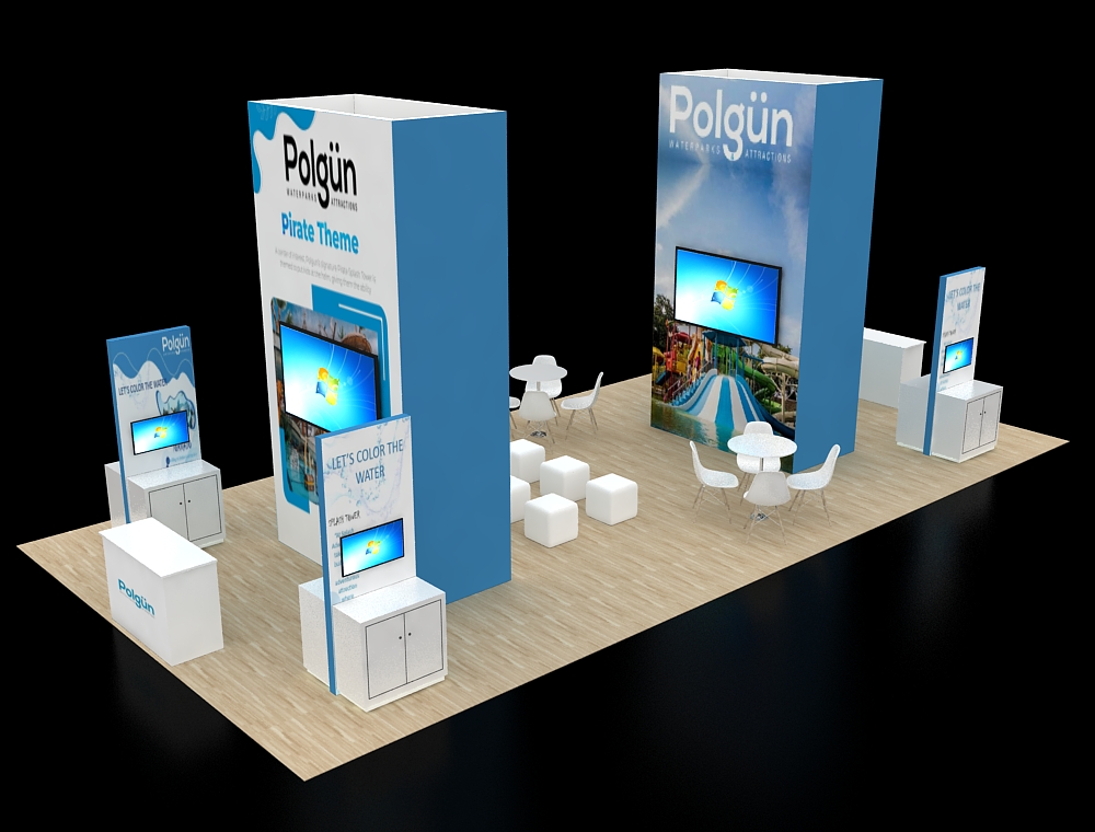 20x40 custom exhibit design