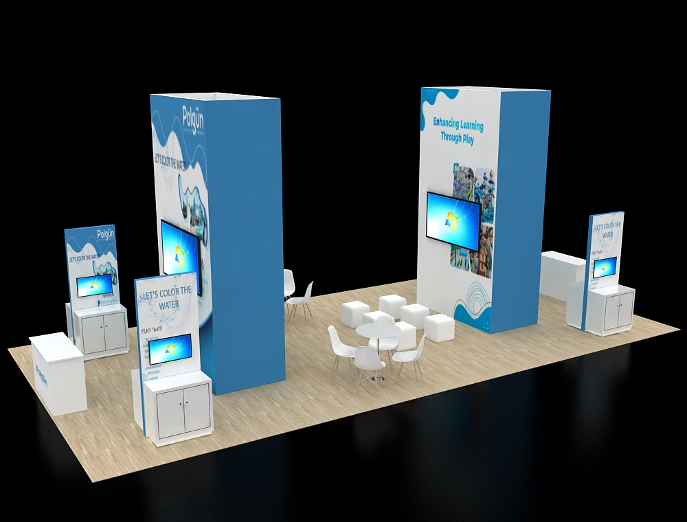 20x40 custom exhibit design