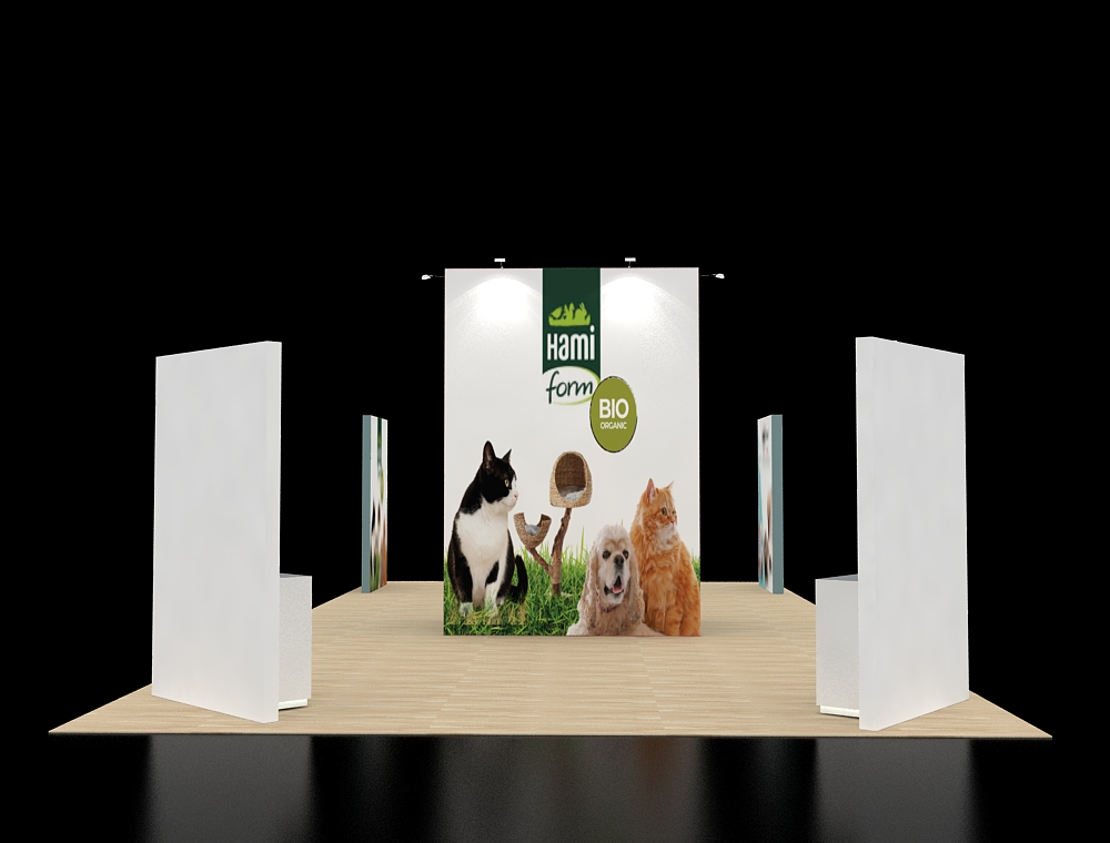 Professional 20x40 exhibit booth display