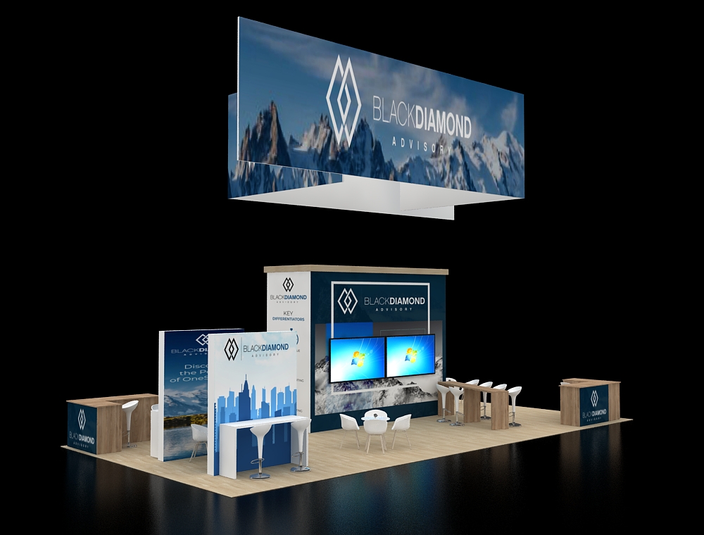 20x40 custom exhibit design