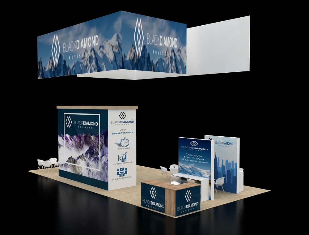 20x40 custom exhibit design