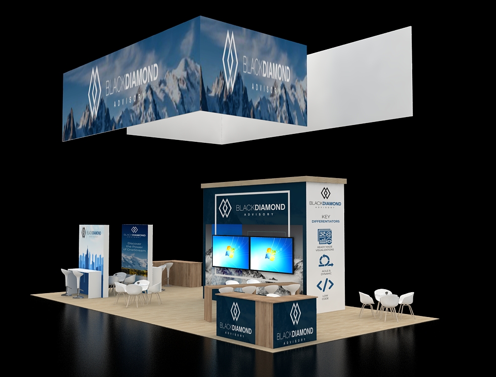 20x40 custom exhibit design